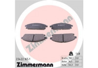 Brake Pad Set, disc brake 23422.165.1 Zimmermann