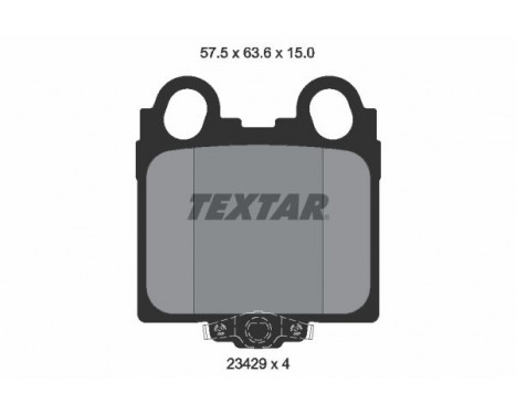 Brake Pad Set, disc brake 2342901 Textar