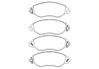 Brake Pad Set, disc brake 2343401 Textar