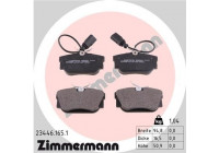 Brake Pad Set, disc brake 23446.165.1 Zimmermann