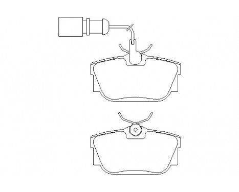 Brake Pad Set, disc brake 2344605 Textar