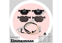 Brake Pad Set, disc brake 23447.170.2 Zimmermann