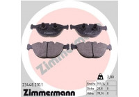 Brake Pad Set, disc brake 23448.210.1 Zimmermann