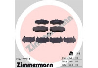 Brake Pad Set, disc brake 23452.190.1 Zimmermann