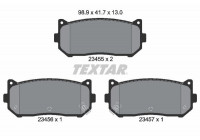 Brake Pad Set, disc brake 2345501 Textar