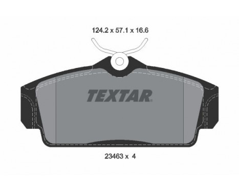 Brake Pad Set, disc brake 2346302 Textar, Image 2