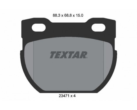 Brake Pad Set, disc brake 2347101 Textar, Image 2