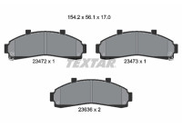 Brake Pad Set, disc brake 2347201 Textar