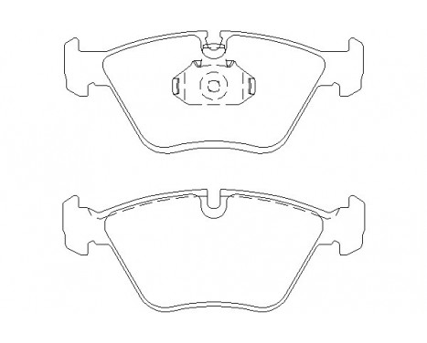 Brake Pad Set, disc brake 2347402 Textar