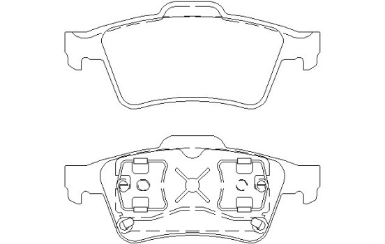 Brake Pad Set, disc brake 2348202 Textar