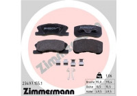 Brake Pad Set, disc brake 23497.155.1 Zimmermann