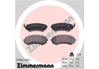 Brake Pad Set, disc brake 23502.160.1 Zimmermann