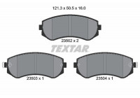 Brake Pad Set, disc brake 2350201 Textar