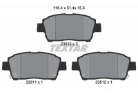 Brake Pad Set, disc brake 2351002 Textar