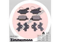 Brake Pad Set, disc brake 23517.170.1 Zimmermann