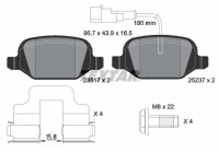 Brake Pad Set, disc brake 2351705 Textar