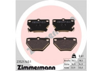 Brake Pad Set, disc brake 23521.140.1 Zimmermann