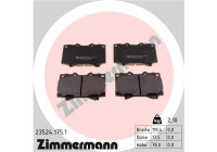 Brake Pad Set, disc brake 23524.175.1 Zimmermann