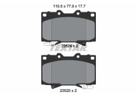 Brake pad set, disc brake 2352402 Textar