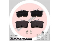 Brake Pad Set, disc brake 23527.150.1 Zimmermann
