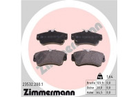 Brake Pad Set, disc brake 23532.200.1 Zimmermann