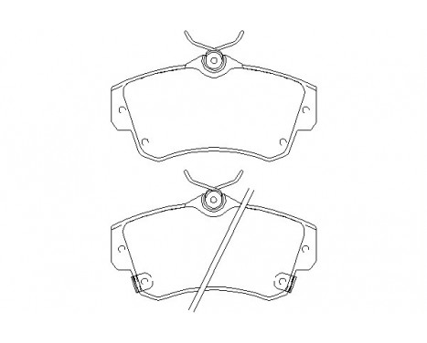 Brake Pad Set, disc brake 2353202 Textar