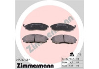 Brake Pad Set, disc brake 23536.160.1 Zimmermann