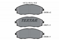 Brake Pad Set, disc brake 2353601 Textar
