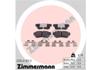 Brake Pad Set, disc brake 23543.155.2 Zimmermann