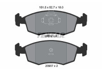 Brake Pad Set, disc brake 2355202 Textar