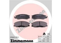 Brake Pad Set, disc brake 23569.170.1 Zimmermann