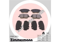 Brake Pad Set, disc brake 23581.190.2 Zimmermann