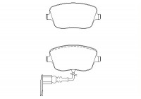 Brake Pad Set, disc brake 2358102 Textar