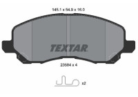 Brake Pad Set, disc brake 2358401 Textar