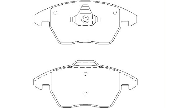 Brake Pad Set, disc brake 2358704 Textar