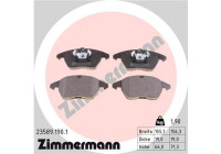 Brake Pad Set, disc brake 23589.190.1 Zimmermann