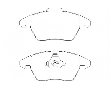 Brake Pad Set, disc brake 2358901 Textar