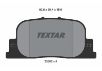 Brake pad set, disc brake 2359201 Textar