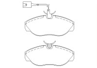 Brake Pad Set, disc brake 2360201 Textar