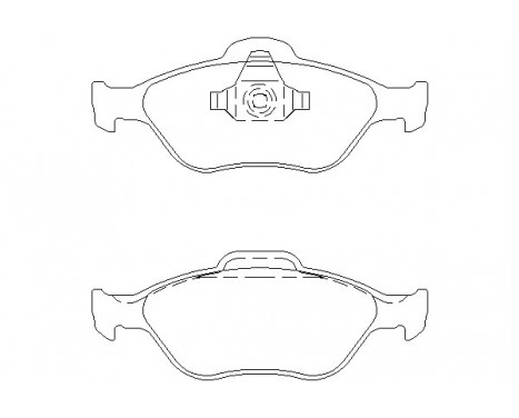 Brake Pad Set, disc brake 2360406 Textar