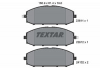 Brake Pad Set, disc brake 2361101 Textar