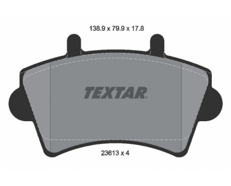 Brake Pad Set, disc brake 2361301 Textar, Image 2