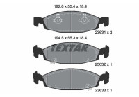 Brake Pad Set, disc brake 2363101 Textar