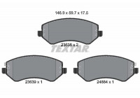 Brake Pad Set, disc brake 2363801 Textar