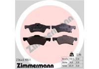 Brake Pad Set, disc brake 23640.190.1 Zimmermann
