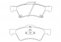 Brake Pad Set, disc brake 2364001 Textar