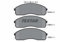 Brake Pad Set, disc brake 2364901 Textar