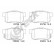 Brake pad set, disc brake 23652 00 704 00 Breck