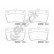 Brake pad set, disc brake 23656 00 702 10 Breck
