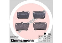 Brake Pad Set, disc brake 23656.140.1 Zimmermann